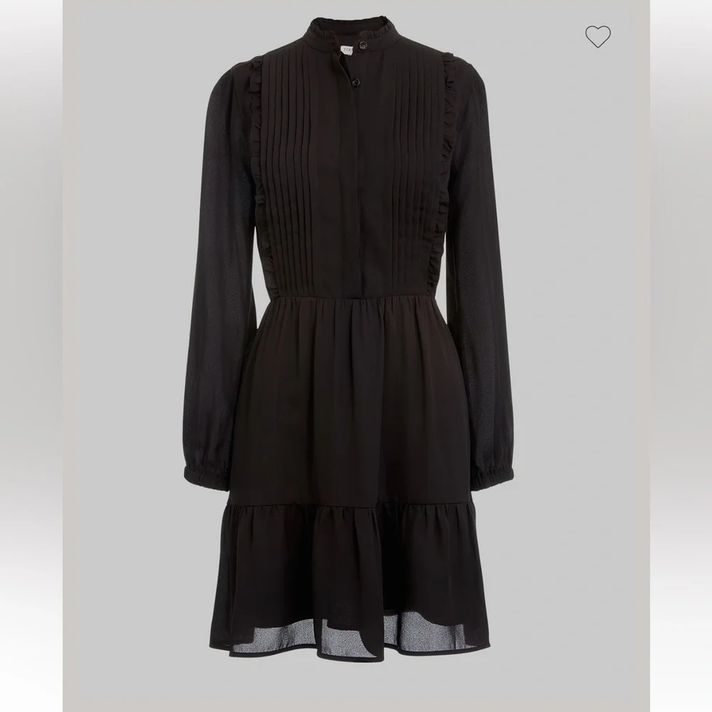 J. Crew Mercantile Ruffle Pintuck Dress